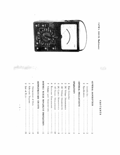 Sanwa 380-CE Multitester Sanwa type 380-CE
manual & schema